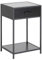 AC Design Furniture Jörn Nachttisch, B: 42 x H: 63 x T: 35 cm, Schwarz Esche Optik/Schwarz, Holz/Metall, 1 Stk.