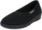 Aerosoft Ballerines Stretch pour Femmes, Largeur G-H, sans Pression, Convient aux Pieds sensibles, Hallux valgus, Doublure : DERMATEST Très Bien, Schwarz, EU 39