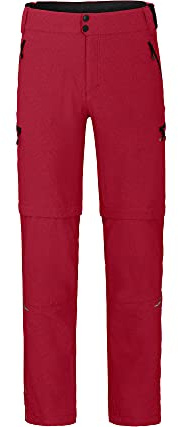 Bergson PORVOO Zipp-Off | Herren Radhose (mit gepolsterter Innenhose), robust, elastisch, Chili Pepper [129], 54 - Herren