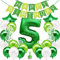 envami® Geburtstagsdeko Jungen Grün Zahl 5. Happy Birthday Deko Geburtstag Junge Folienballon 5 Luftballon 5. Geburtstag Kindergeburtstag Deko 5.