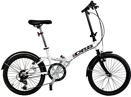 Dallingridge Freedom Folding Commuter Bicycle, 20 Wheel, 6 Speed - White/Black