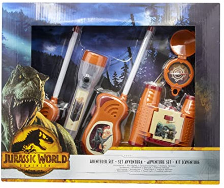Joy Toy - Jurassic World Dominion Adventureset 5 TLG. in Geschenkpackung 38, 6x5, 5x28, 7 cm, 22590, Mehrfarbig, Gross
