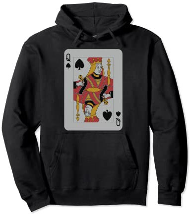 Queen Spades Play Win Poker Party Spieler Kostüm Pullover Hoodie