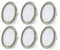 URing 6er Set LED Einbaustrahler 12V Dimmbar 3,5W 3000K Warmweiß, einbaustrahler flach 12V 300LM Bohrloch 55-58mm und 15mm Flache, Möbeleinbauleuchte LED Einbauspots für Wohnmobil Wohnwagen Boot