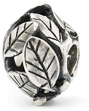 Trollbeads Schützende Blätter Silberbead