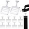 Fabbay 12 Sets Schulterpolster, T-Haken mit elastischem Band, inklusive silber-metallischem Fußball-T-Haken für Jugendliche, Erwachsene, Fußball, Schulterpolster (3,8 cm)