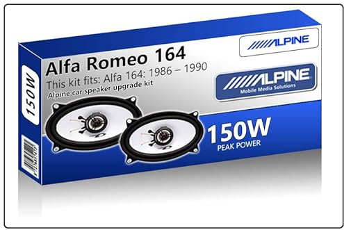 164 Speaker upgrade Parcel Shelf Alpine car speakers 4x6 150W