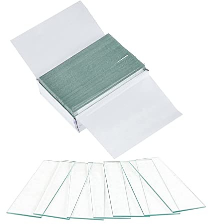 50 st tomma mikroskopskenor, 25,4 x 76 mm glas mikroskop skydd glider för laboratorium (utan låda)