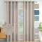 MIULEE Wohnzimmer Vorhänge Gardinen Leinen Ösenvorhang Leinenoptik Vorhang Boho Gardine mit Ösen Semi-transparent Leinenvorhang Curtains 2er Set HxB 215x140 cm，Khaki