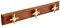 NKlaus Maritim gancio a binario rose del vento 3 volte con ottone su legno 48x7x4cm appendiabiti 11619