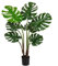Künstliche Pflanzen Monstera 90 cm groß Kunstpflanzen Wie Echt, Plastik Grünflanze Tropischer mit Topf, Künstlich Zimmerpflanze Palme Topfpflanze für Wohnzimmer Büro Decor