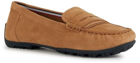 Geox Femme D Cosmopolis + Grip Moccasin, Camel, 36.5 EU