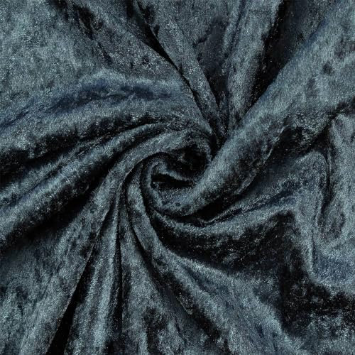 Pannesamt Stoff glänzend, uni anthrazit (Länge am Stück: ab 50cm / Breite: 150cm)