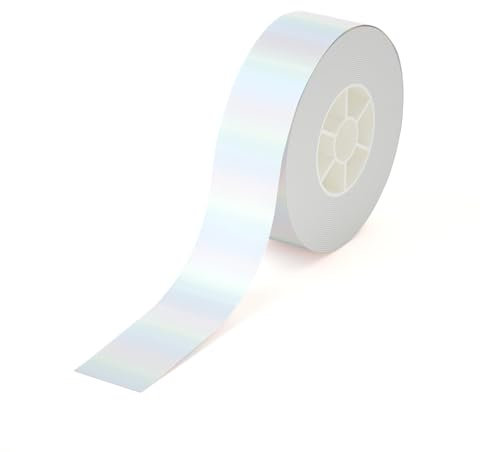 PRT Qutie Laserweiß Etiketten Selbstklebend - 4M*15mm Wasserdicht DIY Klebeetiketten, Kompatibel zum Qutie Etikettendrucker, Geeignet für Drucken Sie Barcode, Name, Datum, Preis usw