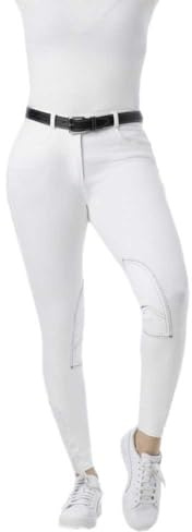 RIDING WORLD - Reithose für Damen & Kinder Alexandrie | Reiterhose mit Kniebesatz aus Stoff | mit Eingrifftaschen vorn | Reitleggings in sechs Farben | Reitbekleidung in Größe 104-176 & 32-44