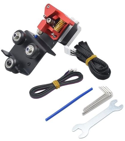 Sarini Direct Drive Dual Gear Extruder Support Kit, mit Schrittmotor, Easy Print Filament für Ender-3, Ender 3 Pro, CR-10, CR-10S Extruder-Adapter