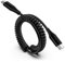 Spiralkabel USB C auf USB C Kabel, Typ C Handy Schnellladekabel, Android Auto Ladekabel Datenkabel für Samsung Galaxy A56 A55 5G A54 A16 A15 A14 A36 A35 A34 S25 S24 S23 S22 S21, iPhone 16 15, Xiaomi