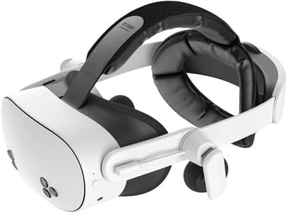 KIWI design K4 Duo AIO Comfort Audio Head Strap with Battery for Meta/Oculus Quest 3/3S Elite Strap DualFast Charging Headset VR Accessories with Balanced Design for Enhanced Sound Effects Playtime