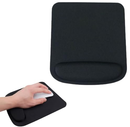 WHYCNJL 1 Pezzi Tappetino Mouse con Poggiapolsi Gaming Mouse Pad Ergonomico con Memory Foam Tocco Morbido Mouse Supporto per Computer Ufficio Base di Gomma Antiscivolo