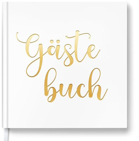 Hyggartn Gästebuch zur Hochzeit & Feier – 72 Seiten aus 160 g/m² Premium-Papier – Für Hochzeit, Geburtstag, Taufe & Babyparty