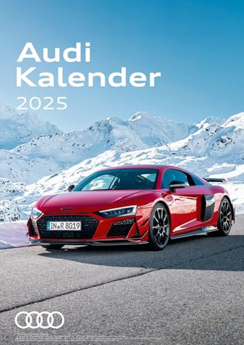 Audi Kalender 2025, DIN A3 30x42cm, Wandkalender mit Spiralbindung, Audi Sport, Officially licensed by AUDI AG