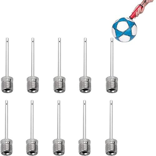 30 Pack Ball Needle with Side Holes, Stainless Steel Ball Pump Needles Football Pump Needles/Football Valve Needle/Ball Inflation Needle, Pump Needle for a Variety of Balls (Silver)