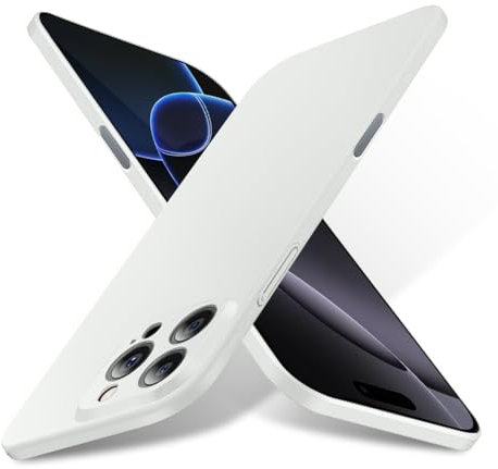 Bastmei for iPhone 16 Pro Case, Minimalist Phone Cases Extremely Light Ultra-Light Slim Camera Protection Hard PC Covers Thin Case for iPhone 16 Pro 6.3 2024 (Ash-colored)