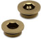 Bleed Valve & Blanking Plug Set For Radiators & Towel Rails - Brushed Brass