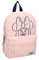 mybagstory - Velvet Backpack for Girls Minnie Mouse - Pink - Child - School - Kindergarten - Daycare - Size 31 cm - Adjustable Straps - Gift Idea, Minnie Mouse - Pink, Enfant