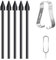 Desenda 5 PCS Stylus Replacement Nibs with SIM Eject Pin and Removal Tool, S Pen Tips Compatible with Samsung Galaxy S6 S6 Lite S7 S8 S9 S10 Note 10 Note 20 S21 22 23 24 Ultra (Black)