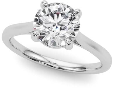 JTC LTD Lab-Grown Diamond Women Solitaire Engagement Ring In 9KT 375/1000 UK Hallmarked Gold | D Color, VVS Clarity |Made In UK