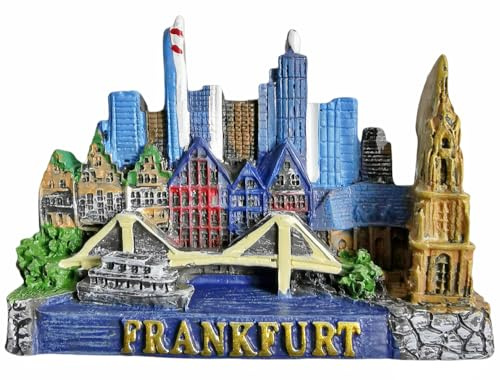 Frankfurt Hessen Deutschland Reise Souvenir 3D Kühlschrank Magnet Kühlschrank Deko Magnet