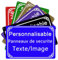 Panneaux de Sécurité Personnalisé-Personnalisable Sécurité Signalétique Intérieure/Extérieure-Pour Garage,Hôtel,Parking,Ecole, Abri de Voiture