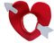 Vlies-Amor-Pfeil-Hut für Damen und Herren, Unisex, Halloween, Party, Rollenspiel, Kostüm, Hut, Party, Versammlung, Cosplay, Kopfbedeckung, rot