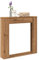 Gecheer Kaminkonsole Kaminumrandung, Dekorative Kaminsims für Wohnzimmer, Holzwerkstoff, 100x20x100 cm, Kompatibel mit LED-Flammen, Praktische Ablagefläche für Deko