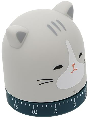 ULTECHNOVO 2pièces Minuteur De Cuisine Mécanique Cartoon Timer Manuel pour Pâtisserie Et Cuisine Pratique pour Enseignants Design Et Facile à Utiliser