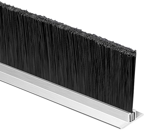 Generisch T-Typ Aluminiumlegierungs-Streifenbürste Industrielle Staubbürste Werkzeugmaschinen-Streifenbürste Schrank-Staubbürste Streifentürboden-Dichtungsbürste(50mm)