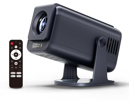 MÅNGATA Jako V1 Portable Mini Projector for Outdoor & Bedroom, Native 1080P with 4K Input Support, Bluetooth & Dual-Band WiFi, Auto Keystone