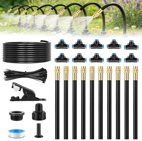 Forever Speed 360° Sistema de Riego Jardín, Kit Riego Por Goteo con Boquillas Ajustables Goteo Para Riego Para Jardines, Invernaderos, Plantas de Balcón, Césped, Paisajismo (10m)