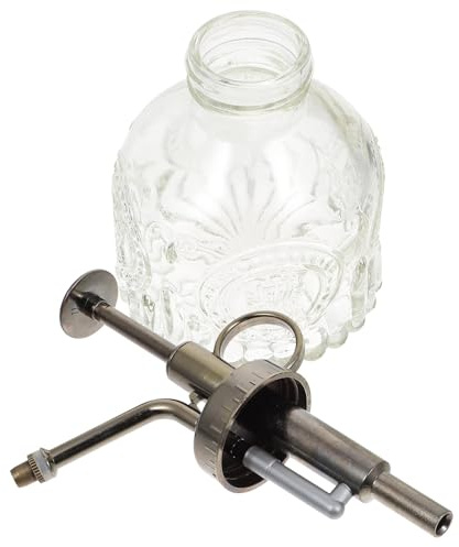 HOMSFOU Arrosoir Vintage en Verre Transparent 1 Pièce, Pulvérisateur D'eau pour Jardin et Plantes D’intérieur, Bouteille D’arrosage Pompe, Vaporisateur Précis pour Succulentes et Bonsaïs,