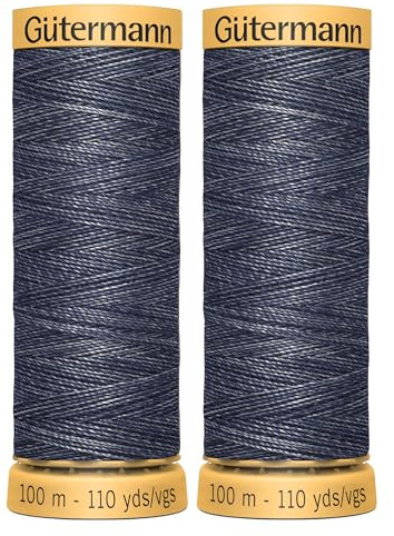Gutermann - Filo per jeans da cucito a mano o a macchina, 2 pezzi, 100 m, colore 5154 GetInStyle Shop