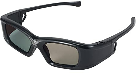 Lunettes 3D à obturateur Actif GL410 Rechargeables Full HD DLP Link pour vidéoprojecteurs Conception légère et Confortable avec Fonctionnement Facile