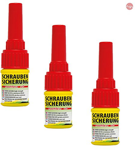Petec_bundle 3X PETEC SCHRAUBENSICHERUNG HOCHFEST Kleber 5 G SB-Karte 92005