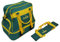 Acclaim Farne Midi Nylon Four Bowl Level Lawn Flat Green Short Mat Bowls Bag and Four Bowls Carrier (Bottle Green/Yellow)