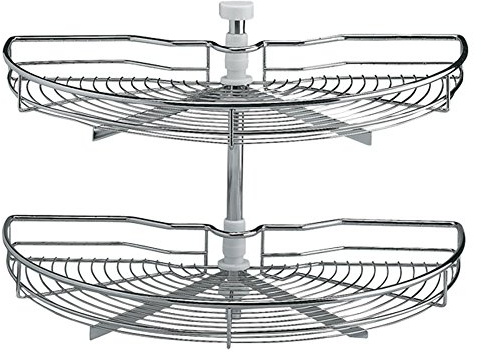 Kitchen Half Carousel 180 Degree Rotation 750MM Diameter Under Shelf Kitchen Storage Unit