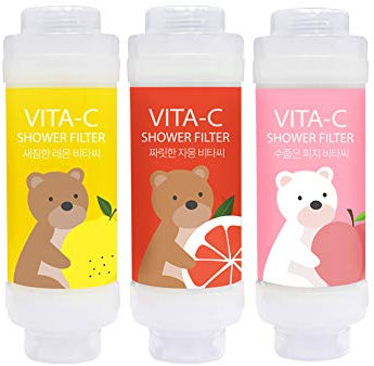 Vita-C Filtre de douche à vitamine - Filtration 99,9% / Élimination du chlore / Aroma Therapy