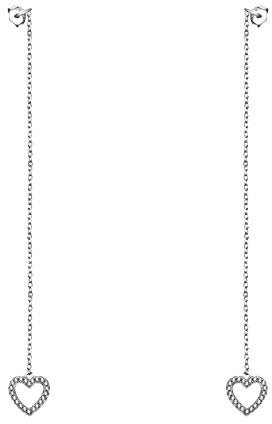 SOFIA MILANI - Damen Ohrringe 925 Silber - Ohrhänger als Herz - 20817