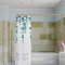 Artiwell L-förmige Duschvorhangstange, Badezimmer, Badewanne, Eck-Duschvorhangstange mit Deckenstütze (Satin-Gold/Messing)
