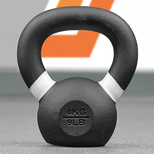 METIS Pro Cast Iron Kettlebells | Improve Your Strength Training with Premium-Quality Weights – Choose from Various Sizes [4-48kg] and 2 Set Options (4kg)