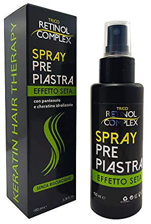 Hitzeschutzspray mit Seideneffekt mit Panthenol und hydrolysiertem Keratin, thermisches Haarschutzspray